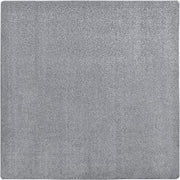 Joy Carpets Endurance Solid Colored Area Rug in Color Silver, 6' x 6'