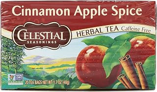 Celestial Seasonings Herbal Tea, Cinnamon Apple Spice, 20 Count