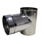 Universal 6" Horizontal Vent Kit - Category III by Mr. Heater – 6 inch fitting, Stainless Steel, Silver, Model F102861