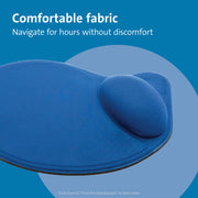 Wrist Pillow Mouse Pad with Wrist Rest in Blue (L57803US) () by Kensington – 7L x 6W inches, Foam, Blue, Model L57803USF