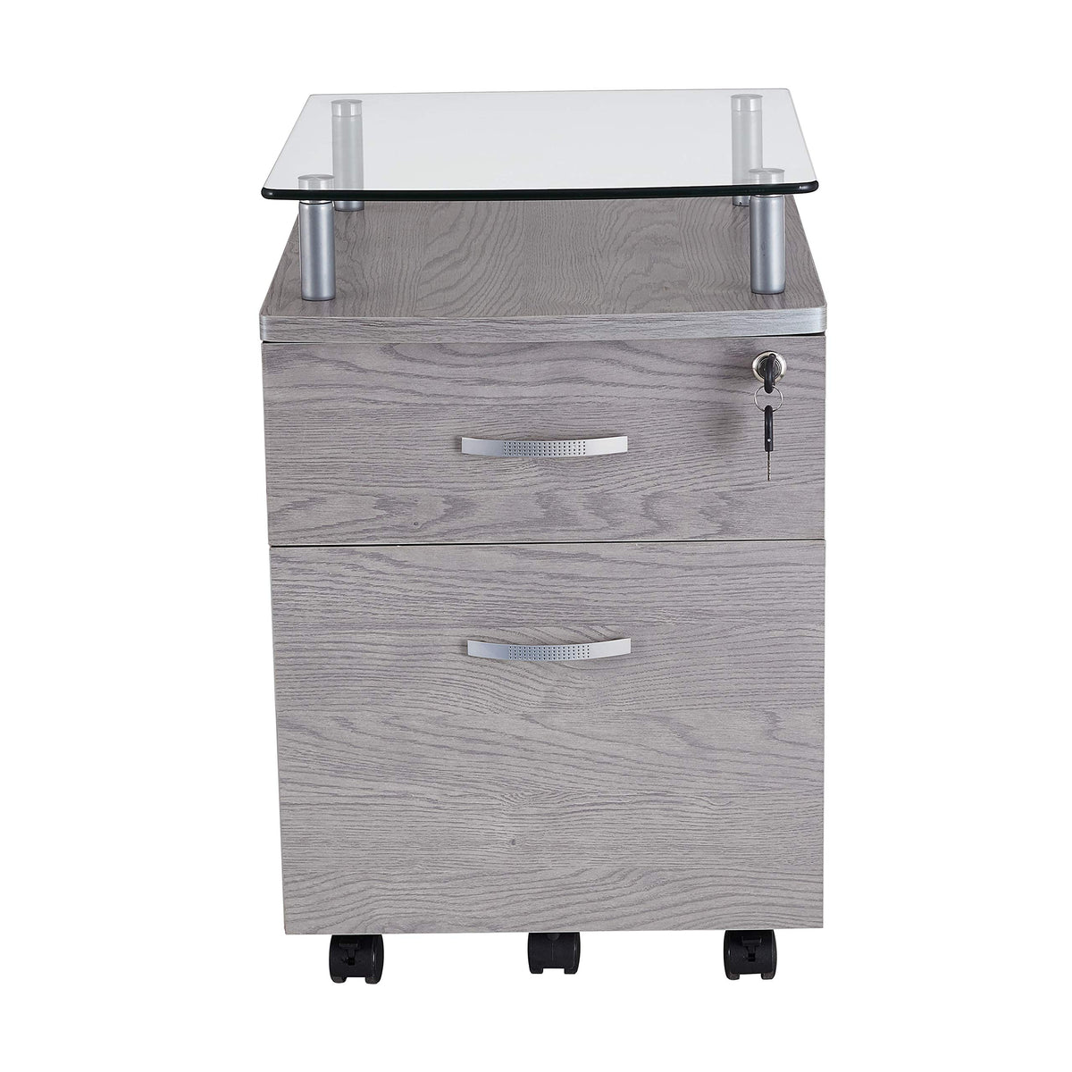 Techni Mobili Grey / Regular / Modern Vertical File Cabinets