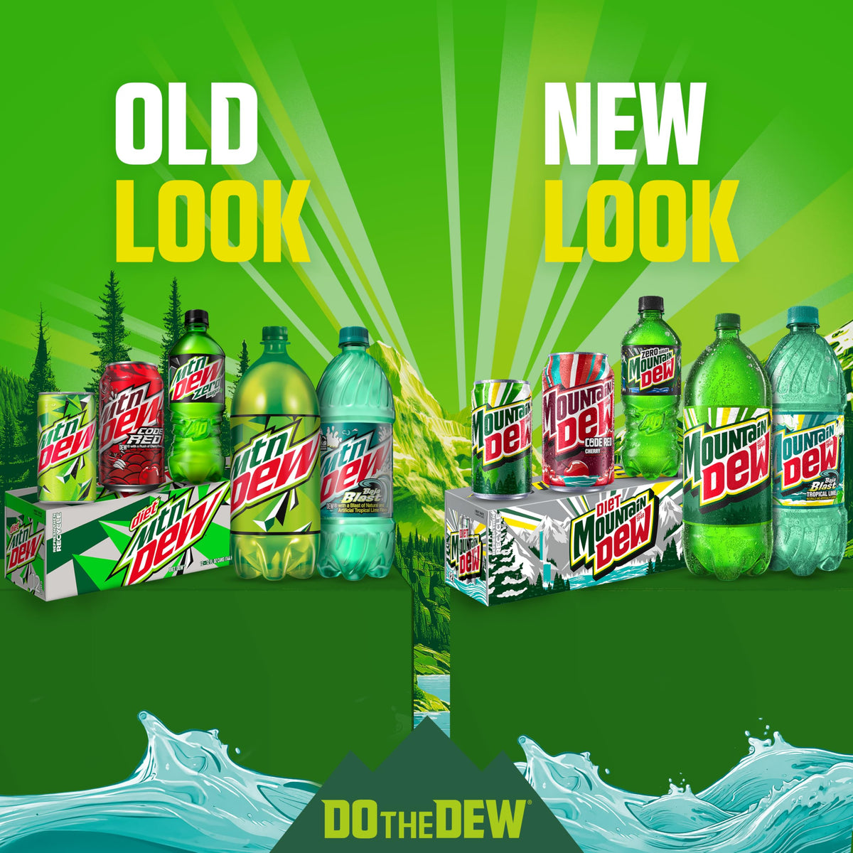 2 Flavor Baja Variety Pack (Baja Cabo Citrus, Baja Blast), 12 Fl Oz Cans (Pack of 18) by Mountain Dew – 12 Fl Oz (Pack of 18), Pack of 18