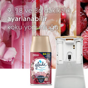 Automatic Spray Air Freshener Refill | Blooming Peony and Cherry - 269 ml Each (Pack of 3) by Glade – White with Pink and Red Accents, Pack of 3, Model 692637