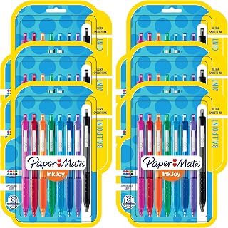 Paper Mate InkJoy 300RT Retractable Ballpoint Pens, Medium Point (1.0mm), Assorted, 48 Count, 6 Packs of 8