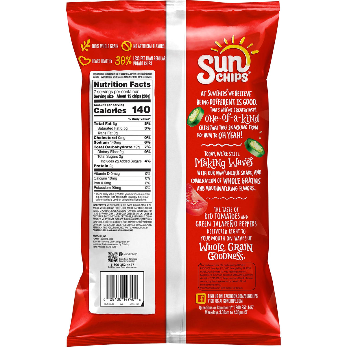 Sunchips Garden Salsa / 7 Ounce (Pack of 1) / 1 Chips & Crisps
