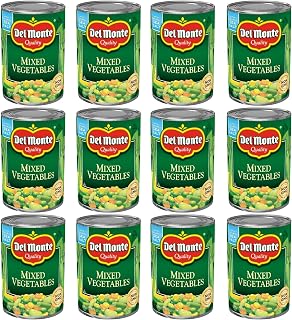 Del Monte Mixed Vegetables, Canned Vegetables, 12 Pack, 14.5 oz Can