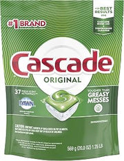Cascade ActionPacs Dishwasher Detergent Fresh Scent, 37 ct (Pack of 4)