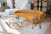 Lassen - Modern Glass & Walnut Coffee Table by Limari Home – Glass, Walnut, Model LIM-78041