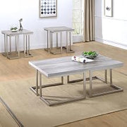 Steve Silver David 3pc Coffee & End Table Set in White