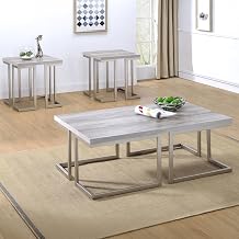 Steve Silver David 3pc Coffee & End Table Set in White