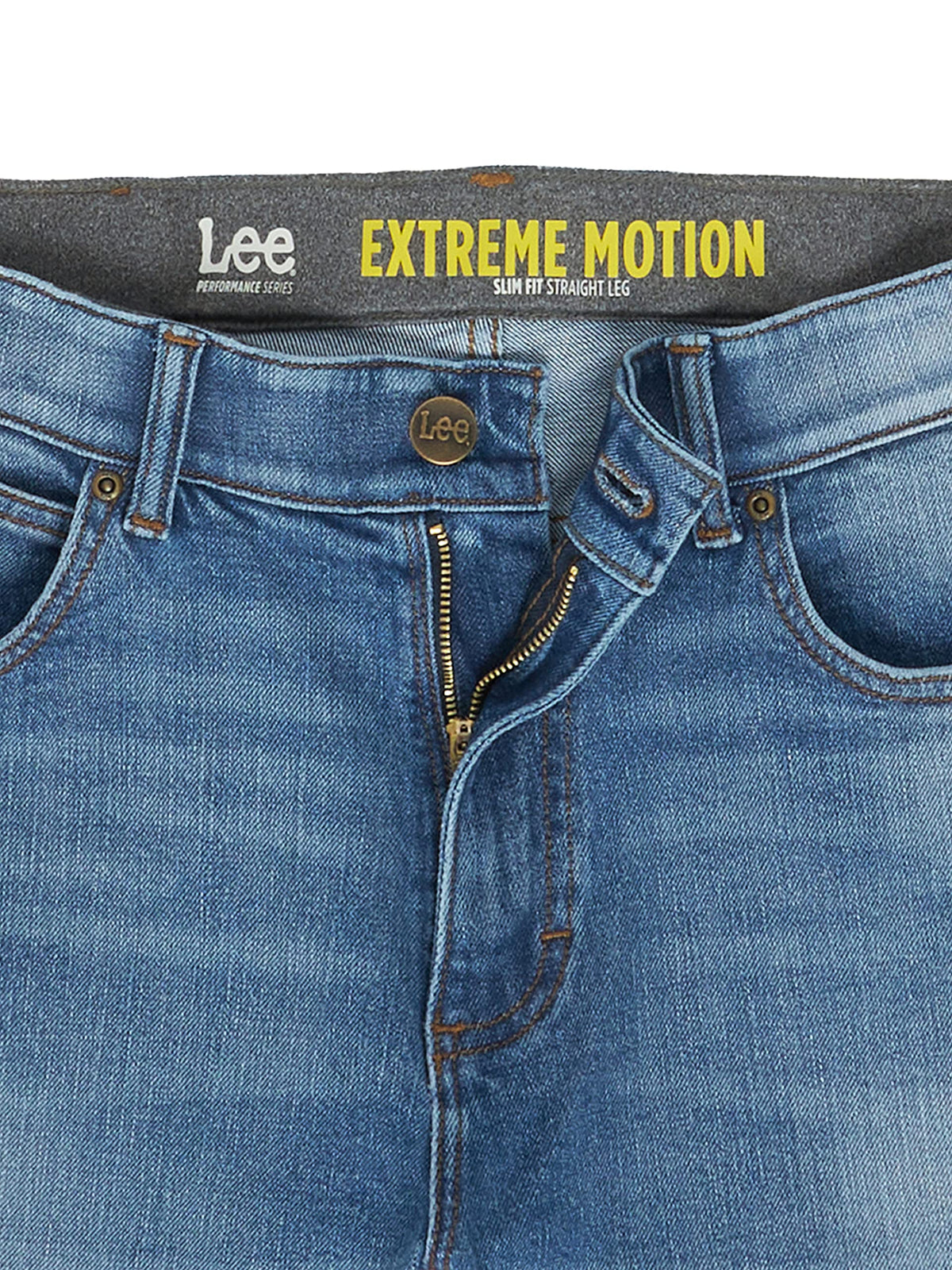 Men's Extreme Motion Bi-Stretch Slim Straight Leg Jean by Lee – Cotton, Admiral, Model 2017228