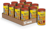 Old El Paso Taco Seasoning, Original, Large Size, 6.25 oz (Pack of 12) | Large Canister for Batch Cooking & Pantry Stocking, Bold Tex-Mex Spice Blend, Seasons Tacos, Meats, Soups, Dips & Nachos