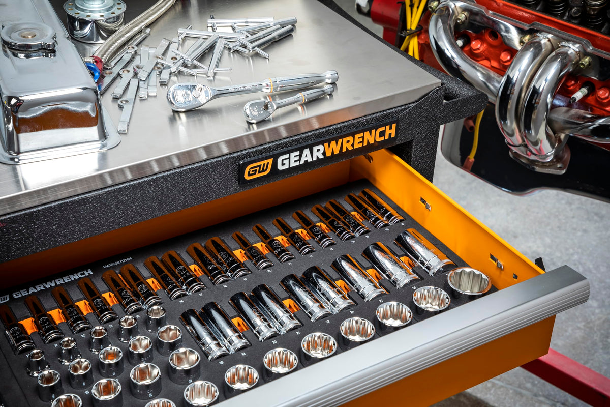 GEARWRENCH 1/2" Chrome Sockets / One Size / Orange, Black, Silver Multitools