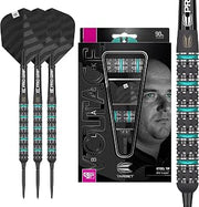 Target Darts Rob Cross Black Edition 90% Tungsten Swiss Point Steel Tip Darts Set