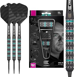 Target Darts Rob Cross Black Edition 90% Tungsten Swiss Point Steel Tip Darts Set