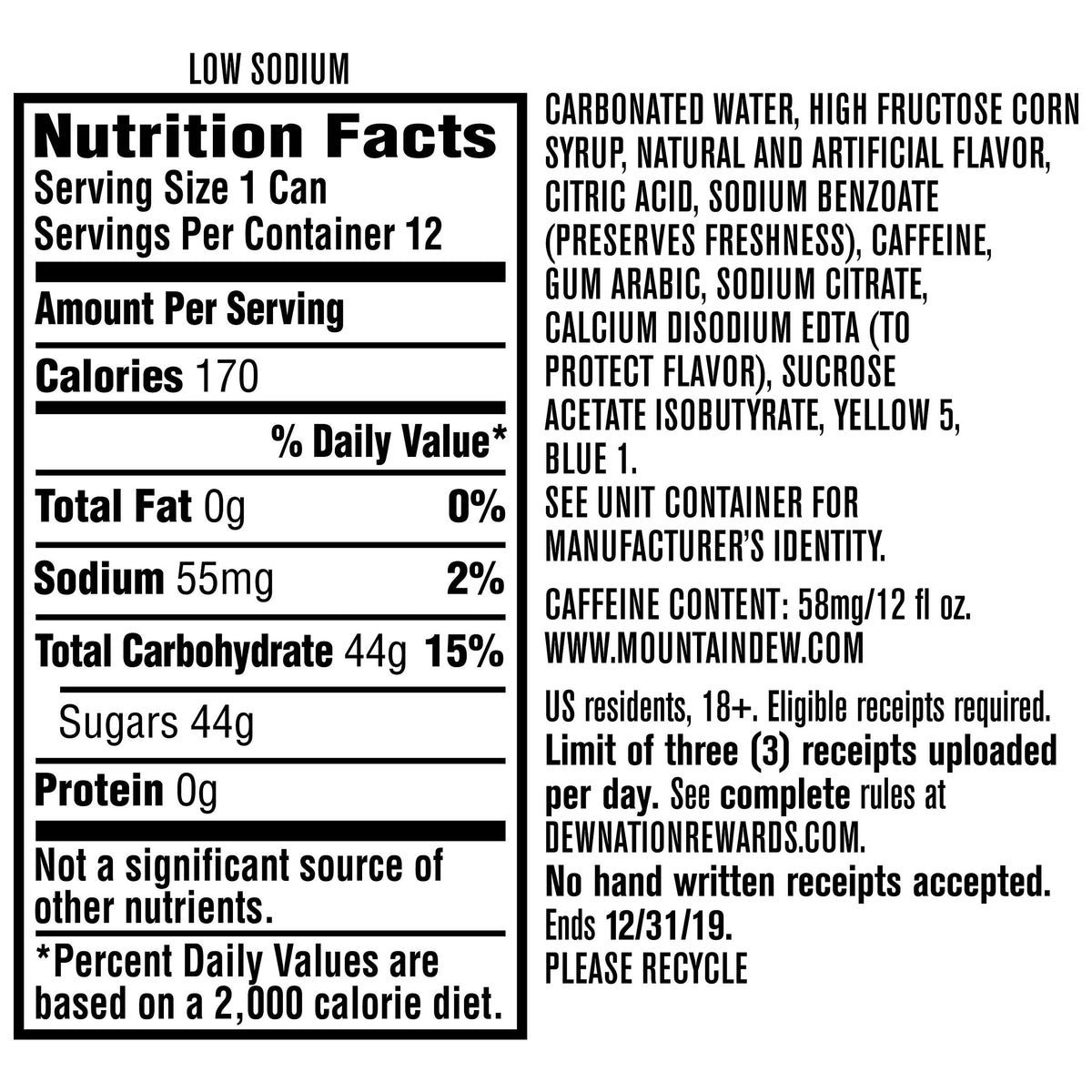 Baja Blast, 12 fl oz. cans (18 Pack) by Mountain Dew – 12 Fl Oz (Pack of 18), Green, Pack of 18