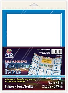 Pacon Printable Adhesive Paper (PAC2005), Blue