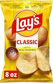 Lay's Potato Chips Classic Flavor Bag, 8 Oz