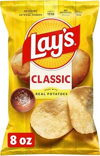 Lay's Potato Chips Classic Flavor Bag, 8 Oz
