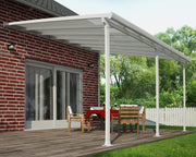 Palram White/Clear / 13' x 14' / Modern Awnings