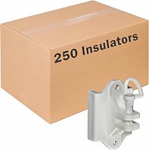 Zareba T-Post Pin-Lock Insulators for Electric Fences - Yellow, 250 Pack, ITPLY-Z - Includes 250 Insulators - Secure Hold, Easy to Release