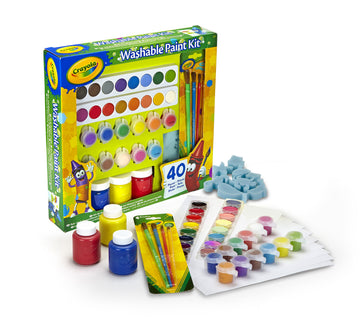 Washable Paint Kit by Crayola – CRAYONS, Black,Green,Purple, Model 54-0155