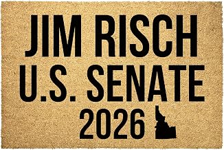 Jim Risch for Idaho U.S. Senate 2026 Doormat Rug Gift Vote Jim Risch Republican 2026 Elections Yard Door Mat Race