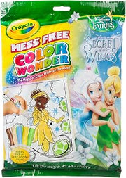 Crayola Color Wonder Disney Fairies Secret of the Wings 18 Pages 5 Markers Kit