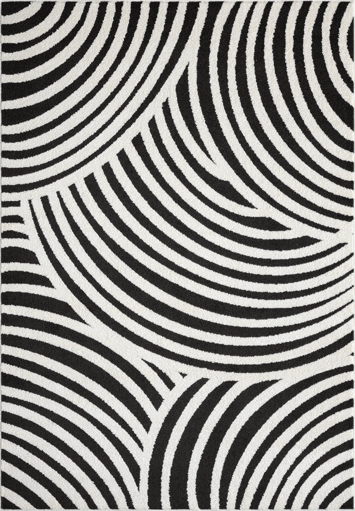 Abani 4x6 / Cream & Black / Modern Area Rugs