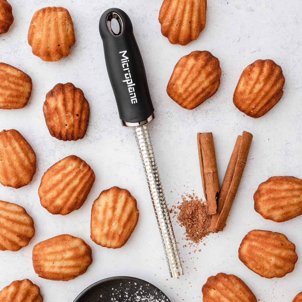 Premium Classic Spice Grater - Black by Microplane – One-Size, Surgical grade stainless steel, TPE plastic, Black, Model 46020