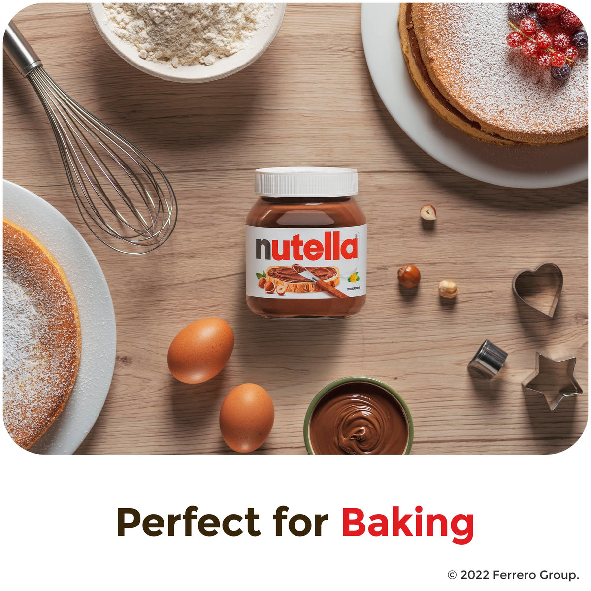 Creamy Chocolate Hazelnut Spread with Cocoa by Nutella – 13 Ounce (Pack of 2), Brown, Pack of 2, Model 10009800893710