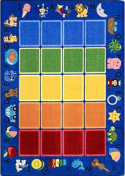Joy Carpets Smart Start 5'4" x 7'8" Area Rug in Color Multi