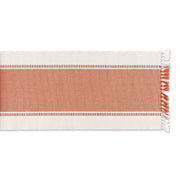 DII Dobby Stripe Table Runner, 13 x 72 Inch, Burnt Orange