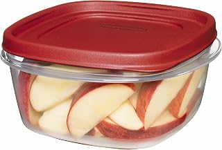 Rubbermaid Easy Find Lids Food Storage Container, 5 Cup, Racer Red