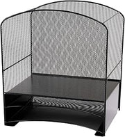 Safco Products 3260BL Onyx Mesh Hanging File with 2 Horizontal Sorters, Black