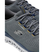 Men's Waterproof Glide-Step Sorran Hands Free Slip-in by Skechers – Mesh, Gray/Multi, Model 233014