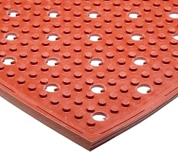 Notrax T23 Multi-Mat II™ Reversible Rubber Drainage Mat, 2' X 3' Red
