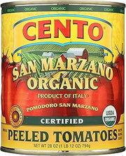Cento Foods Organic San Marzano Peeled Tomatoes, 28 OZ