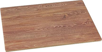 Yanco WD-213 Rectangular Wooden Tray, 12.5" Length, 10" Width, Melamine, Brown Color, Pack of 24