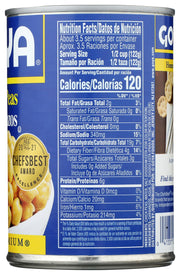 Goya Peas / 15.5 Ounce (Pack of 1) / 1 Garbanzo Beans