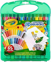 Crayola Pip-Squeaks Washable Markers 65ct, Coloring Art Supplies for Kids