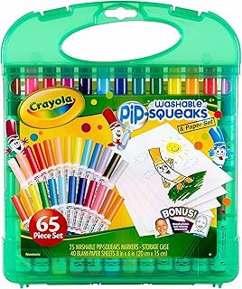 Crayola Pip-Squeaks Washable Markers 65ct, Coloring Art Supplies for Kids