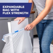 Ultra Strong 13 Gal Kitchen Trash Bags by Hefty – 40 Count (Pack of 1), 13.0 gallons, Plastic, White, Model E84557