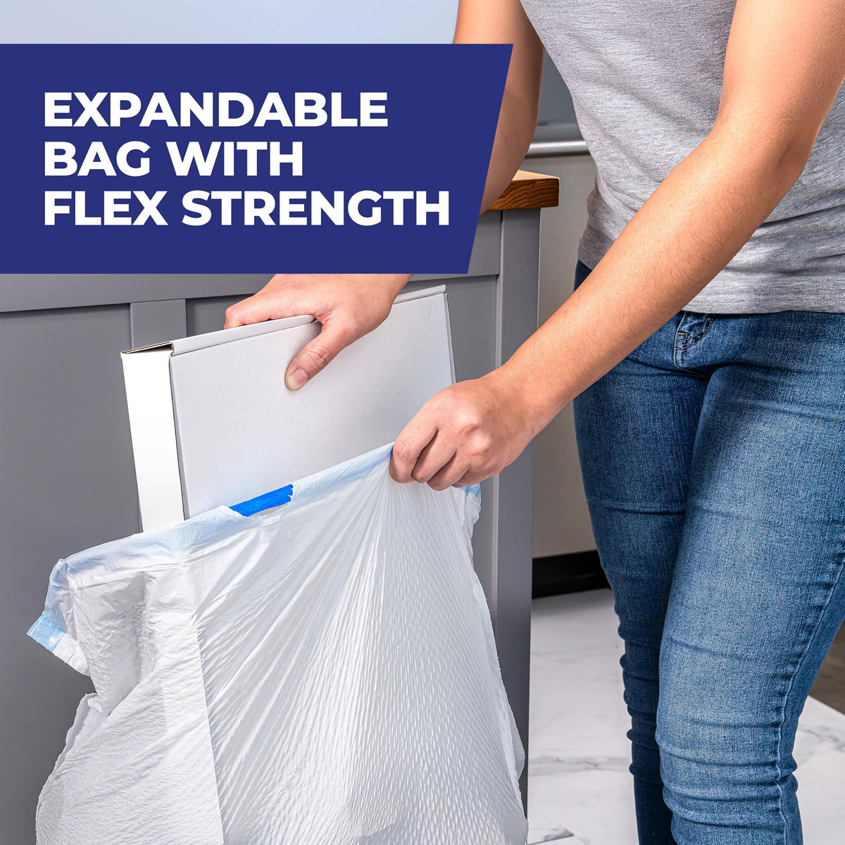Ultra Strong 13 Gal Kitchen Trash Bags by Hefty – 110 Count (Pack of 1), 13.0 gallons, Plastic, White, Model E84570