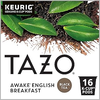 TAZO Brand Awake English Breakfast Black Tea Pods, High Caffeine, 16 Count