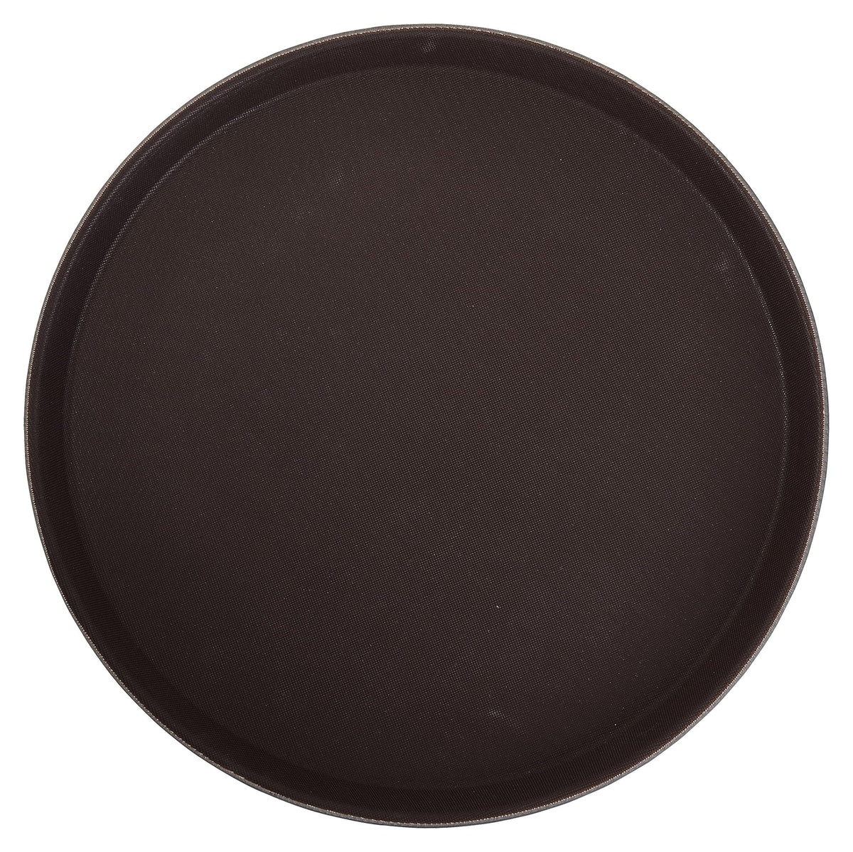 Winco 16 / Round / Brown Serving Trays