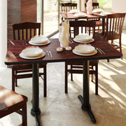 Flash Furniture Black/Mahogany / 30" x 48" Rectangular / Classic Tables