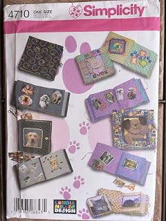 Simplicity Sewing Pattern 4710 - Use to Make - Pet Scrapbook