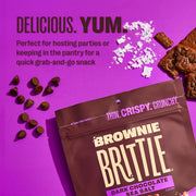 Brownie Brittle Dark Chocolate Sea Salt / 5 Ounce (Pack of 6) / Gift Box Brittle