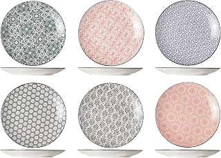 Cosy & Trendy DELIRIO 6 Dinner Plate Assorted D23.5 cm Pack of 6